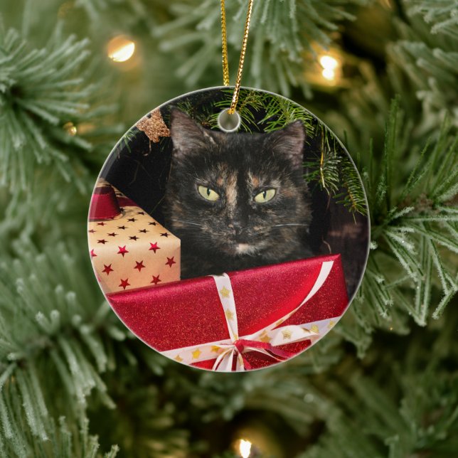 Décoration En Céramique Noël du chat Toristeshell (Arbre)