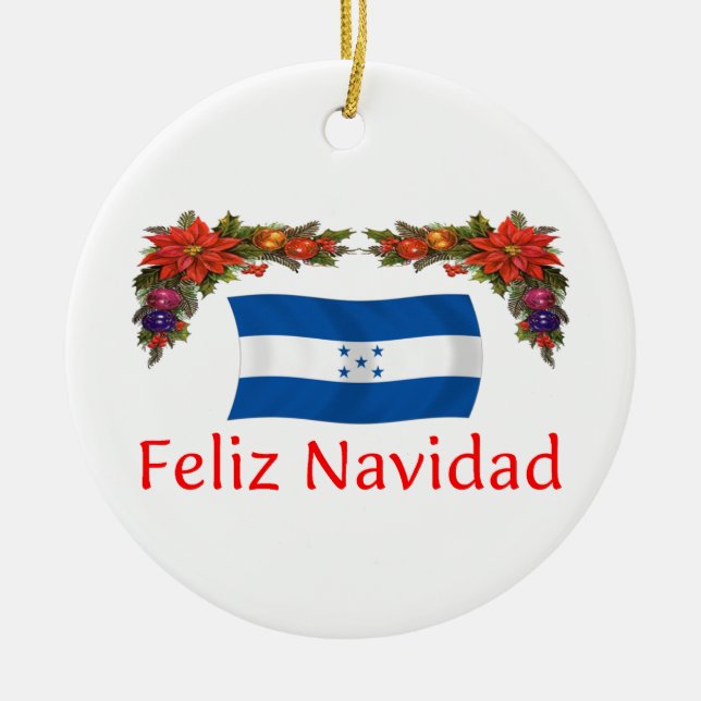 Décoration En Céramique Noël du Honduras (Devant)