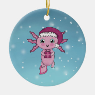 Décoration En Céramique Noël du mignon Axolotl