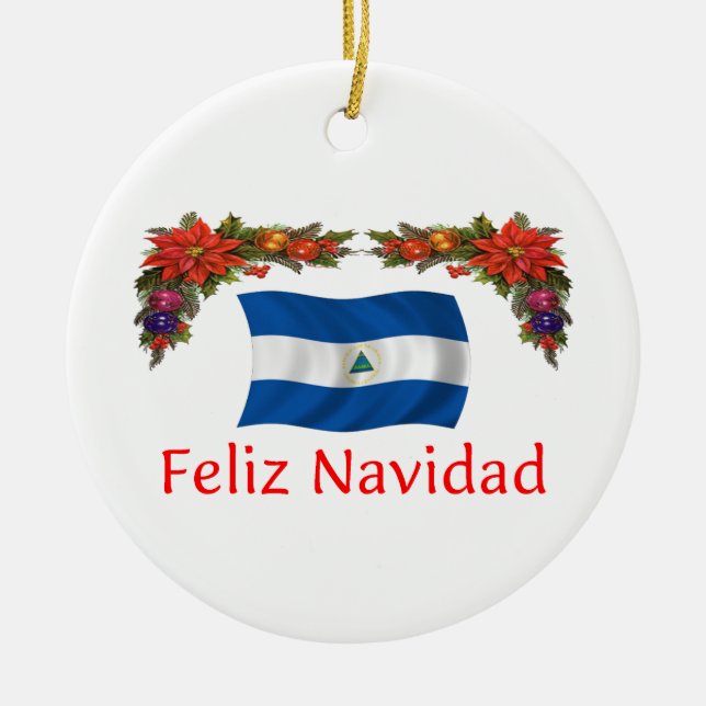 Décoration En Céramique Noël du Nicaragua (Devant)