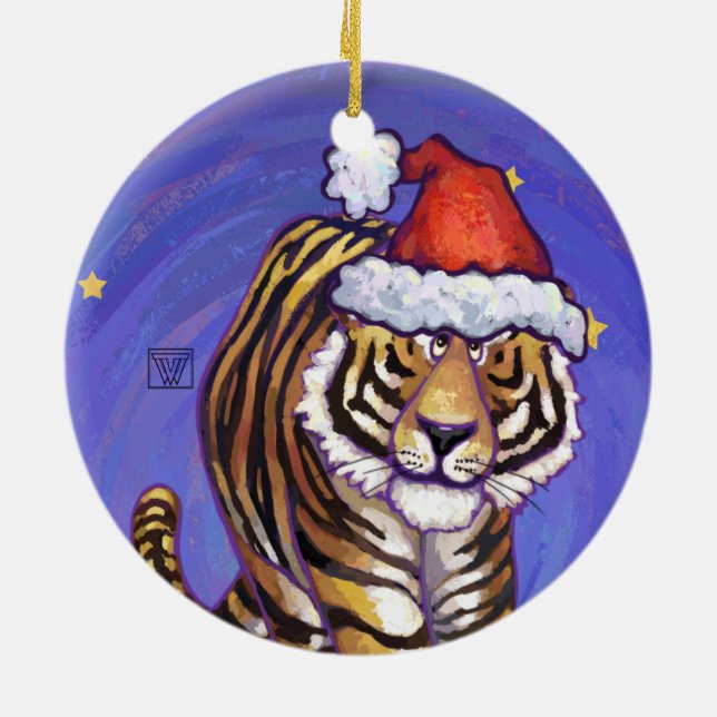 Décoration En Céramique Noël du tigre (Dos)