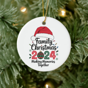 Décoration En Céramique Noël en famille 2024 Créer des souvenirs ensemble