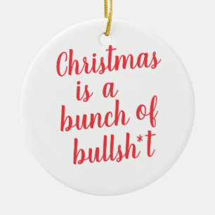 Décoration En Céramique Noël est Bull - carte typographique