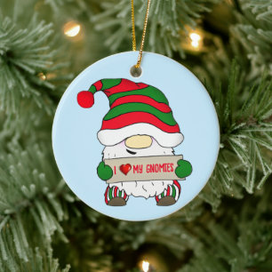 Décoration En Céramique Noël Gnome