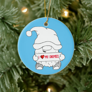 Décoration En Céramique Noël Gnome