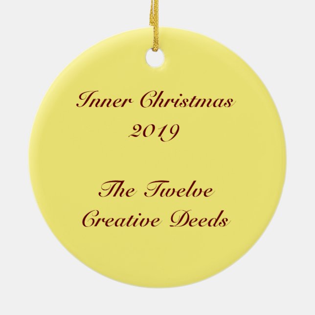 Décoration En Céramique Noël intérieur 2019 Cercle des étoiles (Dos)