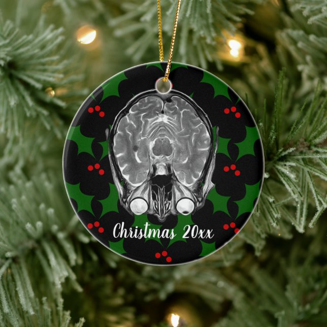 Décoration En Céramique Noël IRM du cerveau (Arbre)