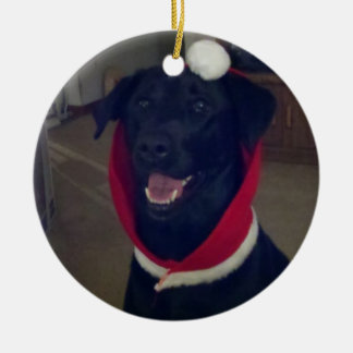 Décoration En Céramique Noël labrador retriever