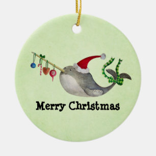 Décoration En Céramique Noël mignon Narwhal