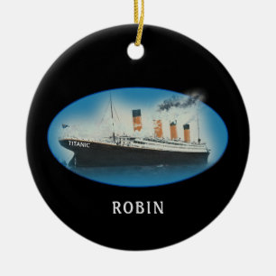 Décoration En Céramique Noël noir Titanic