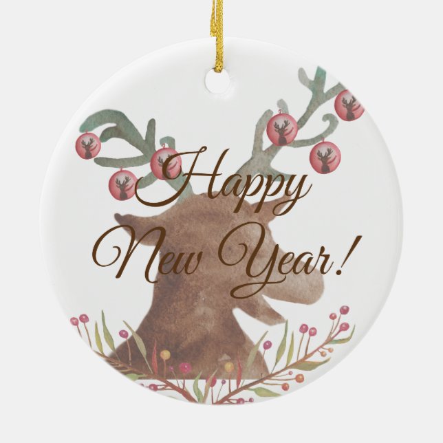 Décoration En Céramique Noël, nouvel an Snowflakes Orament (Dos)