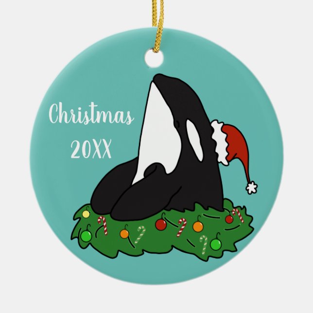 Décoration En Céramique Noël Orca (Devant)