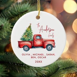 Décoration En Céramique Noël personnalisé à la famille