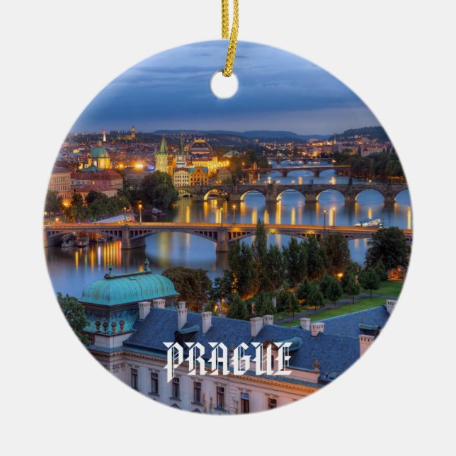 Décoration En Céramique Noël personnalisé à Prague (Devant)