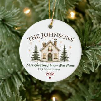 Décoration En Céramique Noël personnalisé pour une nouvelle maison