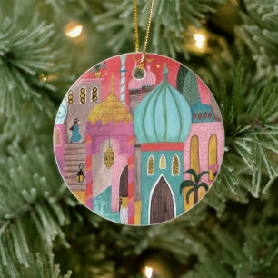 Décoration En Céramique Noël religieux de la ville orientale