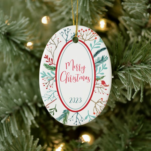 Décoration En Céramique Noël rustique naturel (Arbre)