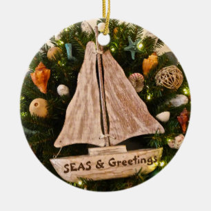 Décoration En Céramique Noël sur la côte tropicale SEAS & Salutations Plag