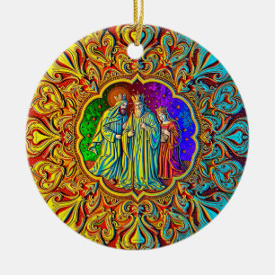 Décoration En Céramique NOËL ~ Trois rois ~