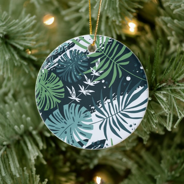 Décoration En Céramique Noël tropical Turquoise Turquoise (Arbre)