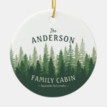 Nom de famille Cabine Emplacement Pine Tree Forest