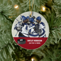 Nom, équipe et numéro du joueur photo de hockey pe