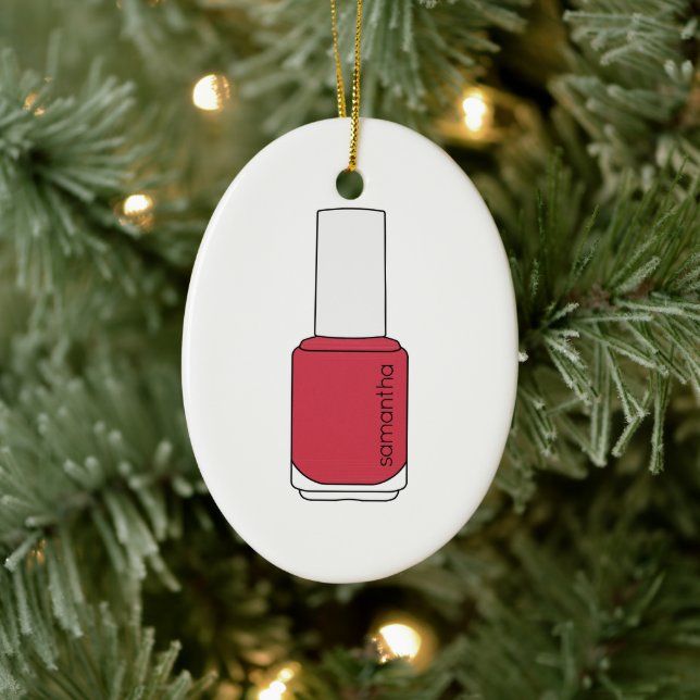 Décoration En Céramique Nom Nail Polonais Bottle (Arbre)