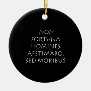 Décoration En Céramique Non fortuna homines aestimabo sed moribus