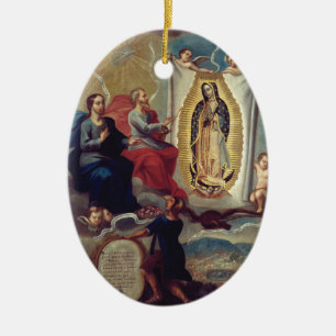 Décoration En Céramique Notre-Dame de Guadalupe Objet de dévotion