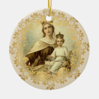 Notre Madame de bébé Jésus du mont Carmel omoplate
