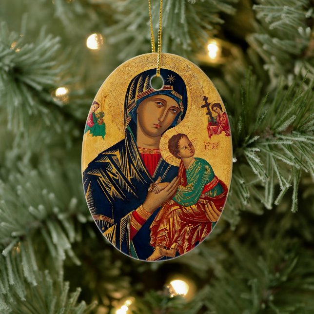 Décoration En Céramique Notre Mère du Succor perpétuel (Arbre)