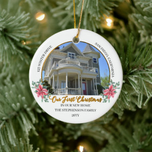Décoration En Céramique Notre premier Noël dans notre nouvelle maison Pho