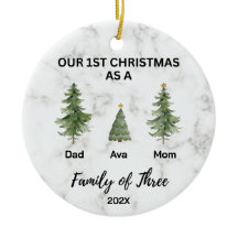 Notre premier Noël en famille de trois