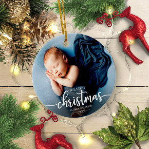Décoration En Céramique Notre premier Noël en tant que grands-parents Phot