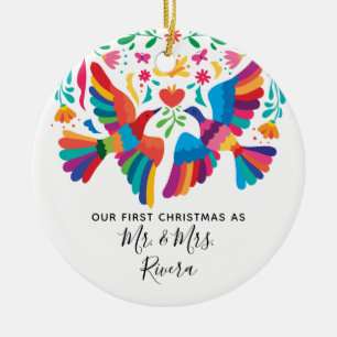 Décoration En Céramique Notre premier Noël en tant que M. et Mme.