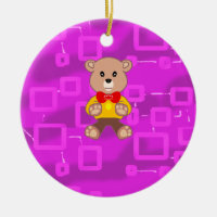 Nounours ours en peluche noeud papillon vaisseau