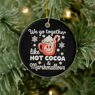 Décoration En Céramique Nous allons ensemble comme des guimauves de cacao