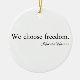 Décoration En Céramique Nous choisissons Freedoom Kamala Harris