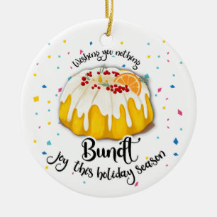 Décoration En Céramique nous ne vous souhaitons rien de gaieté de bundt c