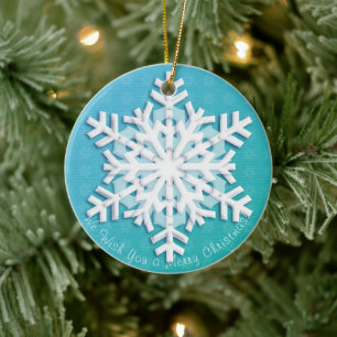 Décoration En Céramique Nous Te souhaitons un Joyeux Noël ! Bonne année