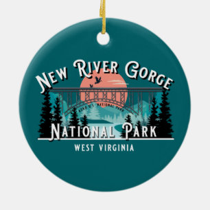 DÉCORATION EN CÉRAMIQUE NOUVEAU PARC NATIONAL DU GORGE DE RIVER ORNAMENT D