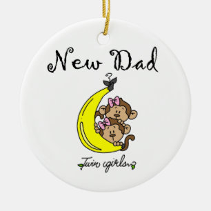 Décoration En Céramique Nouveaux cadeaux de papa de filles jumelles