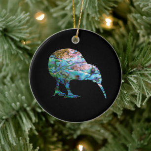 DÉCORATION EN CÉRAMIQUE NOUVELLE-ZÉLANDE KIWI SIMPLE PAUA