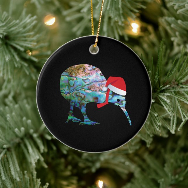 DÉCORATION EN CÉRAMIQUE NOUVELLE-ZÉLANDE KIWI XMAS PAUA (Arbre)