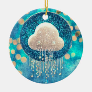 Décoration En Céramique Nuage de pluie cristalline