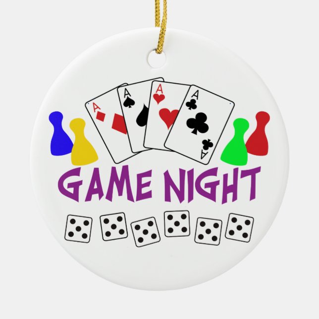 Décoration En Céramique Nuit du jeu (Devant)