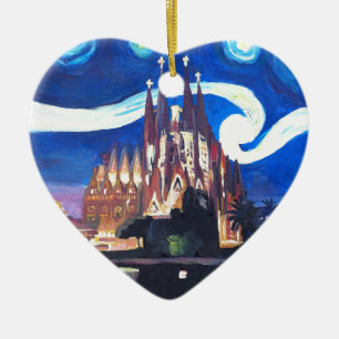 Décoration En Céramique Nuits étoilées à Sagrada Familia à Barcelone