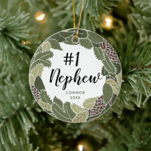 Décoration En Céramique Numéro 1 Cadeau personnalisé Nephew de Tante Oncle