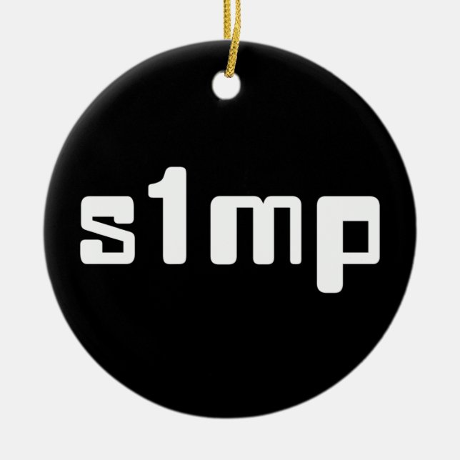 Décoration En Céramique Numéro Un Simp (Devant)