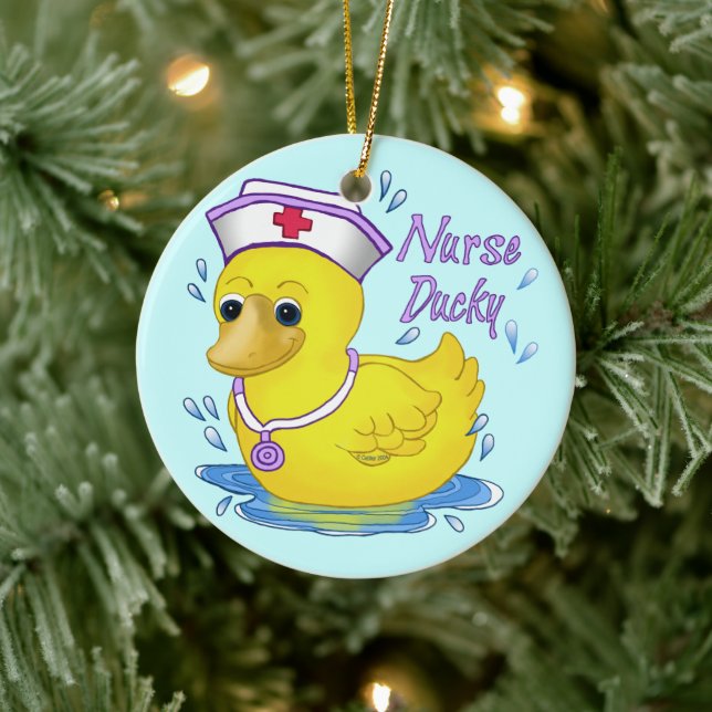 Décoration En Céramique Nurse Ducky (Arbre)